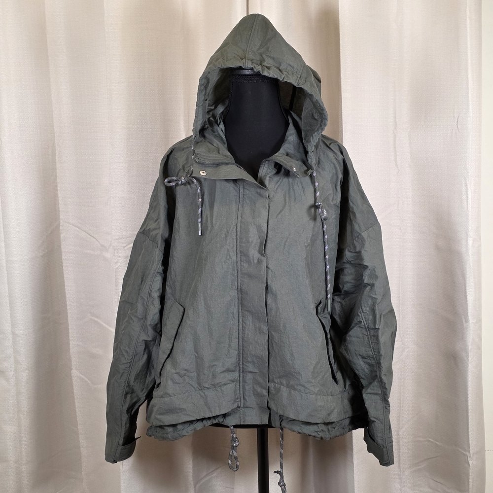 FLX Olive Green Hooded Utility Jacket Size M